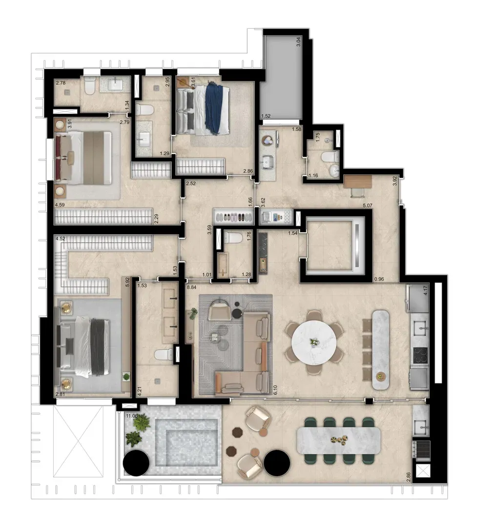 Apartamento com 3 quartos à venda - Imagem 8