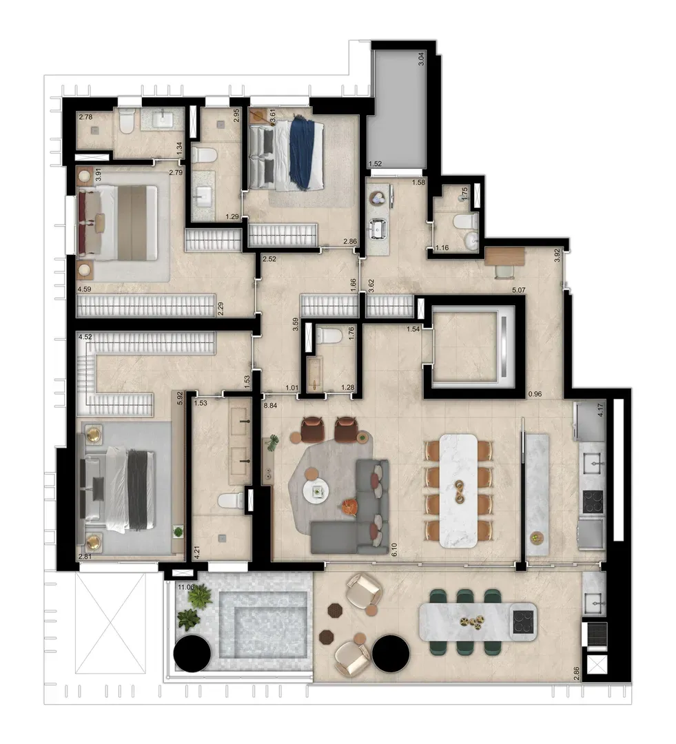 Apartamento com 3 quartos à venda - Imagem 9