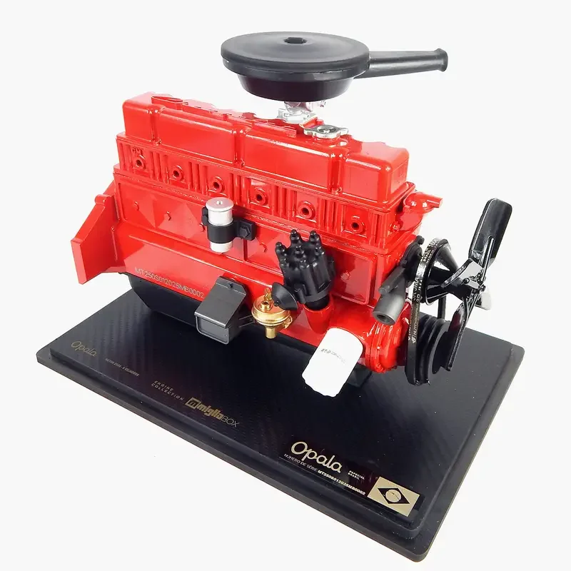 Miniatura Motor 250S Opala Escala 1:3 Com Base e Número de Série Único