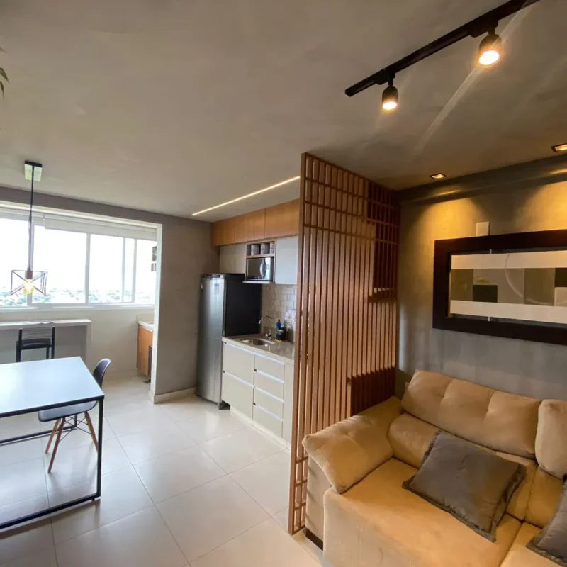 Lindo Flat a Venda Mobiliado no Trend Home com 39 m2, Jardim Goiás.